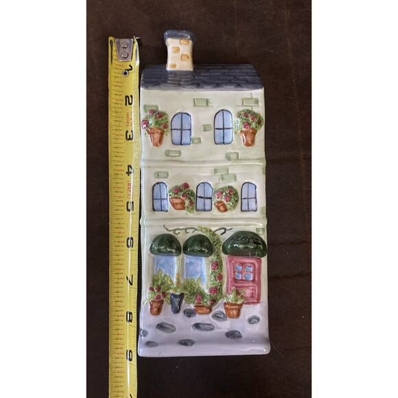 Vintage Bella Casa By Ganz 3 Story Wall Decor 3D Cottage 2 Piece Hanging Plant - Picture 7 of 9